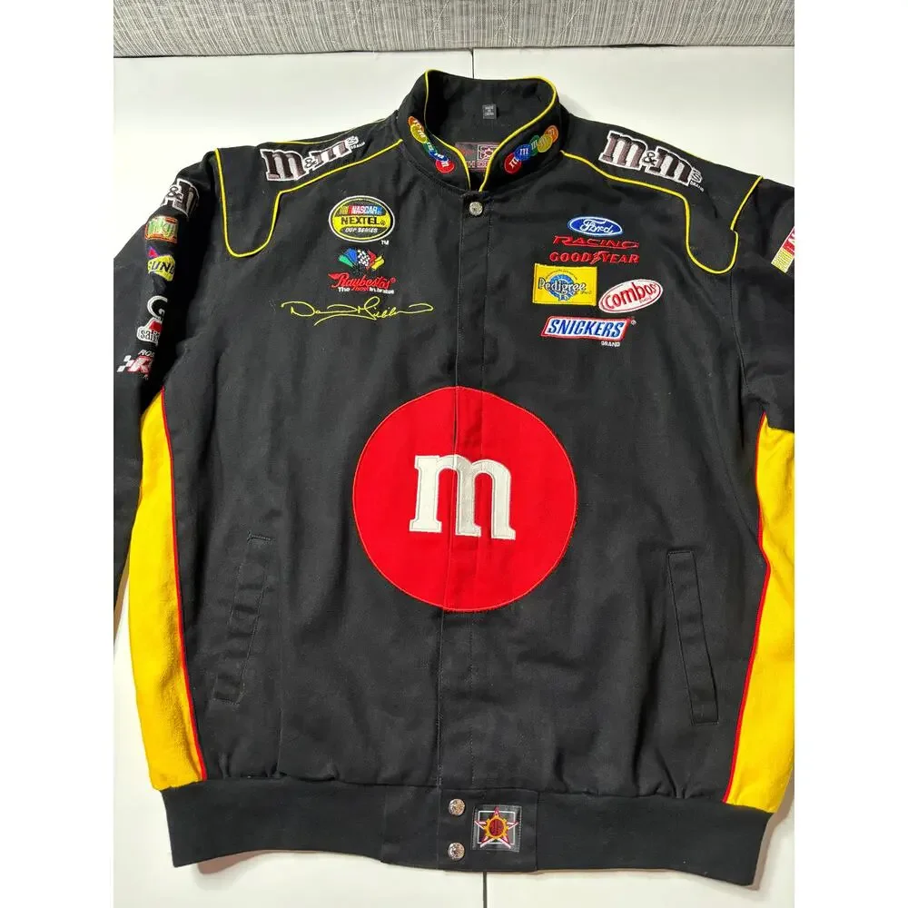 NWT M&M NASCAR jacket- Y2K brand new -2XL